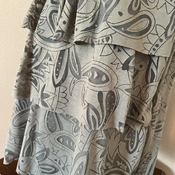 Dress Barn Olive Green Front Layered Sleeveless Top - Size XL - Picture 3 of 8